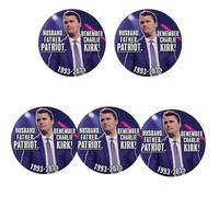 We Are Charlie Kirk Classic Round Badge Durable Metal with Secure Pinback,Charlie Kirk brooch Ideal for Backpacks and Clothing Novelty Pins
