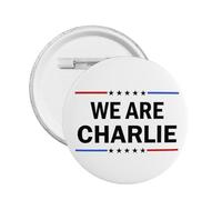 We Are Charlie Pin RIP Charlie Kirk Pins and Button Circle Badges Round Chest Pin