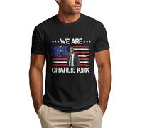 We are Charlie Shirt Justice for Kirk Mens T Shirt Black