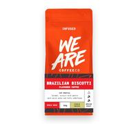 We Are Coffee Co Brazilian Biscotti Flavoured Coffee Beans, Whole Bean 1kg, Medium Roast, Natural Flavour Infusion, Roasted in Glasgow