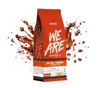 We Are Coffee Co Colombian Salted Caramel Flavoured Coffee Beans, Whole Bean 1kg, Medium Roast, Natural Flavour Infusion, Roasted in Glasgow