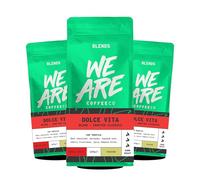 We Are Coffee Co Dolce Vita Dark Roast Whole Bean Coffee, 3 x 227g Multipack, Rich and Smooth Crafted Blend, Small Batch Roasted in Glasgow