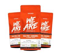 We Are Coffee Co Salted Caramel Flavoured Coffee Beans, Whole Bean, 3 x 227g Pack (681g Total)