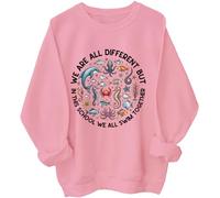 We Are Different But In This School We All Swim Together Sweatshirt Ocean Shirt Pink
