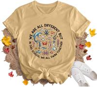 We are Different But in This School We All Swim Together T-Shirt Ocean Shirt