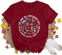 We are Different But in This School We All Swim Together T-Shirt Ocean Shirt
