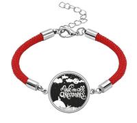 We are Dreamers Black White Quote Lucky Red String Bracelet Rope Bracelet Handmade
