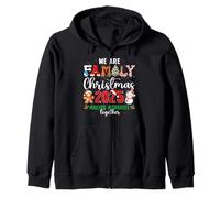 We Are Family Christmas 2025 Friends Memories Together Xmas Zip Hoodie
