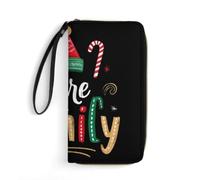 We are Family Christmas Tree Santa Hat Womens Long Wallet Wristlet Clutch Purse
