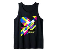 We are from Ukraine Bauhaus Geometric Trident Pride Tank Top