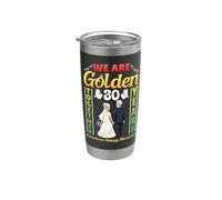 We are Golden 30 Years Together 30th Wedding Anniversary Stainless Steel Insulated Tumbler