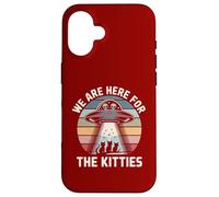 We Are Here For The Kitties UFO Cat Case for iPhone 16