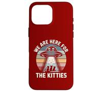 We Are Here For The Kitties UFO Cat Case for iPhone 16 Pro Max