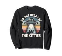 We Are Here For The Kitties UFO Cat Sweatshirt