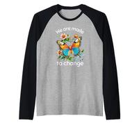 We are Made to Change Inspirational Confident Butterfly Raglan Baseball Tee