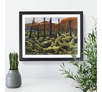 We Are Making A New World By Paul Nash Classic Painting Framed Print | A3 Black Framed Wall Art | Ready to Hang | Classic Map Picture | Living Room Bedroom Lounge Office