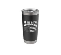 We are Not Ok Upside Down Flag Stainless Steel Insulated Tumbler
