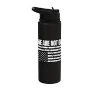 We are Not Ok Upside Down Flag Stainless Steel Insulated Water Bottle
