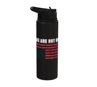 We are Not Ok Upside Down Flag Stainless Steel Insulated Water Bottle