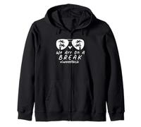 We Are On A Break Summer Break Shirt Sunglasses Palm Tree Zip Hoodie