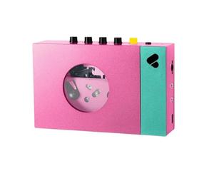 We Are Rewind EDITH Portable Bluetooth Cassette Player, Pink
