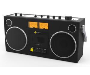 We Are Rewind GB-001 Portable Cassette Bluetooth Speaker, Black