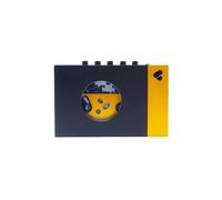 We are Rewind Portable Cassette Player - Cassette Tape Recorder w/Bluetooth Connection Speaker or Headphones, 3.5mm Audio Cable - (Amy, Black & Yellow)