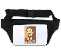 We are Satoshi Nakamoto Bitcoin Anonymous Guy Waist Bag Fanny Pack White