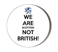 WE are Scottish NOT British 10 x 49mm Vinyl Stickers Pack of 10