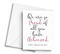 We are so Proud of All You Have Achieved (Graduation) - A5 Greetings Card