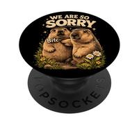We Are So Sorry Funny Groundhog Meme PopSockets Adhesive PopGrip