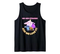 We are Strange and We Love It Funny Cute Monster Graphic Tank Top