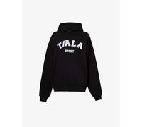 We Are Tala Womens Black Volly Logo-appliqué Organic Cotton and Recycled Polyester-blend Hoody M