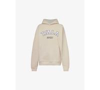 We Are Tala Womens Latte Volly Logo-appliqué Organic Cotton and Recycled Polyester-blend Hoody M