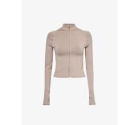 We Are Tala Womens Pebble Marl Sculpt Seamless Panelled Stretch-recycled Nylon and Polyester Jacket Xl