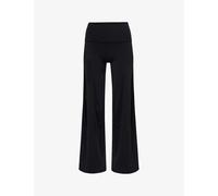 We Are Tala Womens Shadow Black Dayflex Wide-leg Stretch-recycled Nylon Trousers M