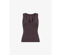 We Are Tala Womens We Are Tala 365 Sculpt Lounge Reversible Stretch-Modal Tank Top Espresso L