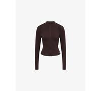 We Are Tala Womens We Are Tala Dayflex Slim-Fit Stretch-Woven Jacket Americano XL