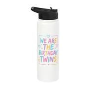 We are The Birthday Twins Stainless Steel Insulated Water Bottle