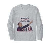 We are The Change Inspirational President Obama Long Sleeve T-Shirt