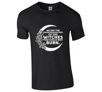 We are The Granddaughters of The Witches You Could Not Burn T Shirt Halloween Feminist Slogan Feminism Gift for Friend Women Gifts Tee Top Black