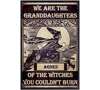 We are The Granddaughters of The Witches You Couldnt Burn Witchcraft Just Witch Things Wall Art Poster Art Motivational Quotes Party No Frame 8x12Inch