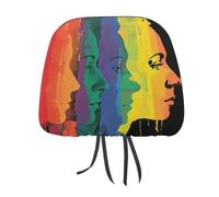 We Are The Mens Gay Pride Funny Car Headrest Covers Universal Fit Seat Head Rest Protector Auto Interior Accessories