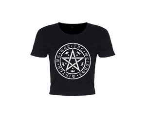 We Are The Weirdos Mister Pentagram Ladies Black Crop Top