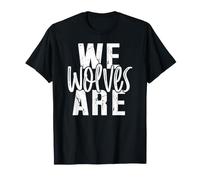 We are Wolves School Spirit Girly Team Mascot Game Night T-Shirt
