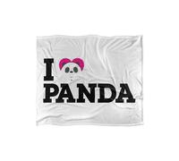 We Bare Bears Heart Panda Silky Touch Super Soft Throw Blanket 152 X 127 cm Cartoon Network White One Size