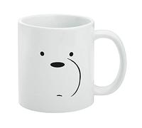 We Bare Bears Ice Bear Ceramic Coffee Mug, Novelty Gift Mugs for Coffee, Tea and Hot Drinks, 11oz, White