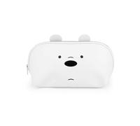 We Bare Bears Ice Bear-Jelly Toiletry Bag, White, 34 x 18 cm
