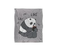 We Bare Bears Like Like Like Silky Touch Super Soft Throw Blanket 152 X 127 cm Cartoon Network White One Size