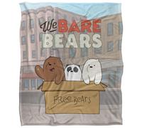 We Bare Bears Silky Baby Supersoft Blanket Green/blue (One Size)